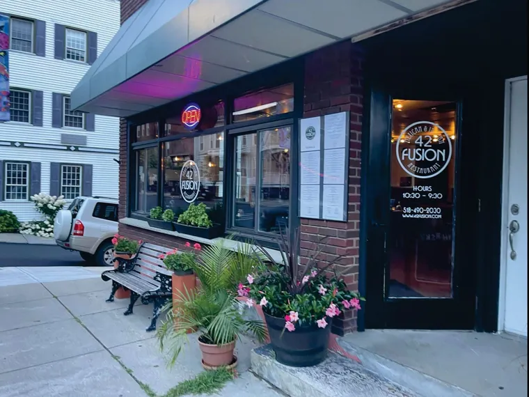 42 Fusion's storefront on Front Street, Ballston Spa